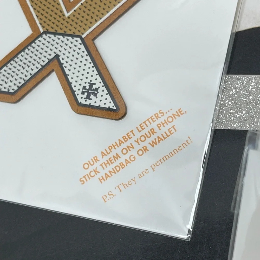(new+tag) Tory Burch alphabet letter “X” stick them on phone, handbag or wallet